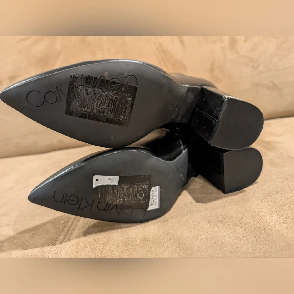 Calvin Klein​Point-Toe Ankle Booties